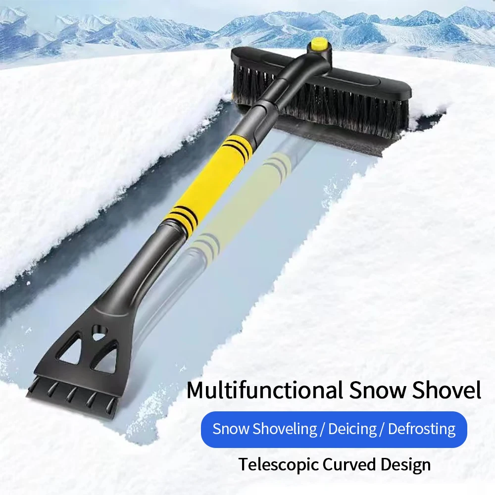 Ice Scraper For Car Extendable Ice Scraper Snow Brush For Car Auto Snow Ice  Removal Snow Broom With 360 Degree Pivoting Brush - AliExpress