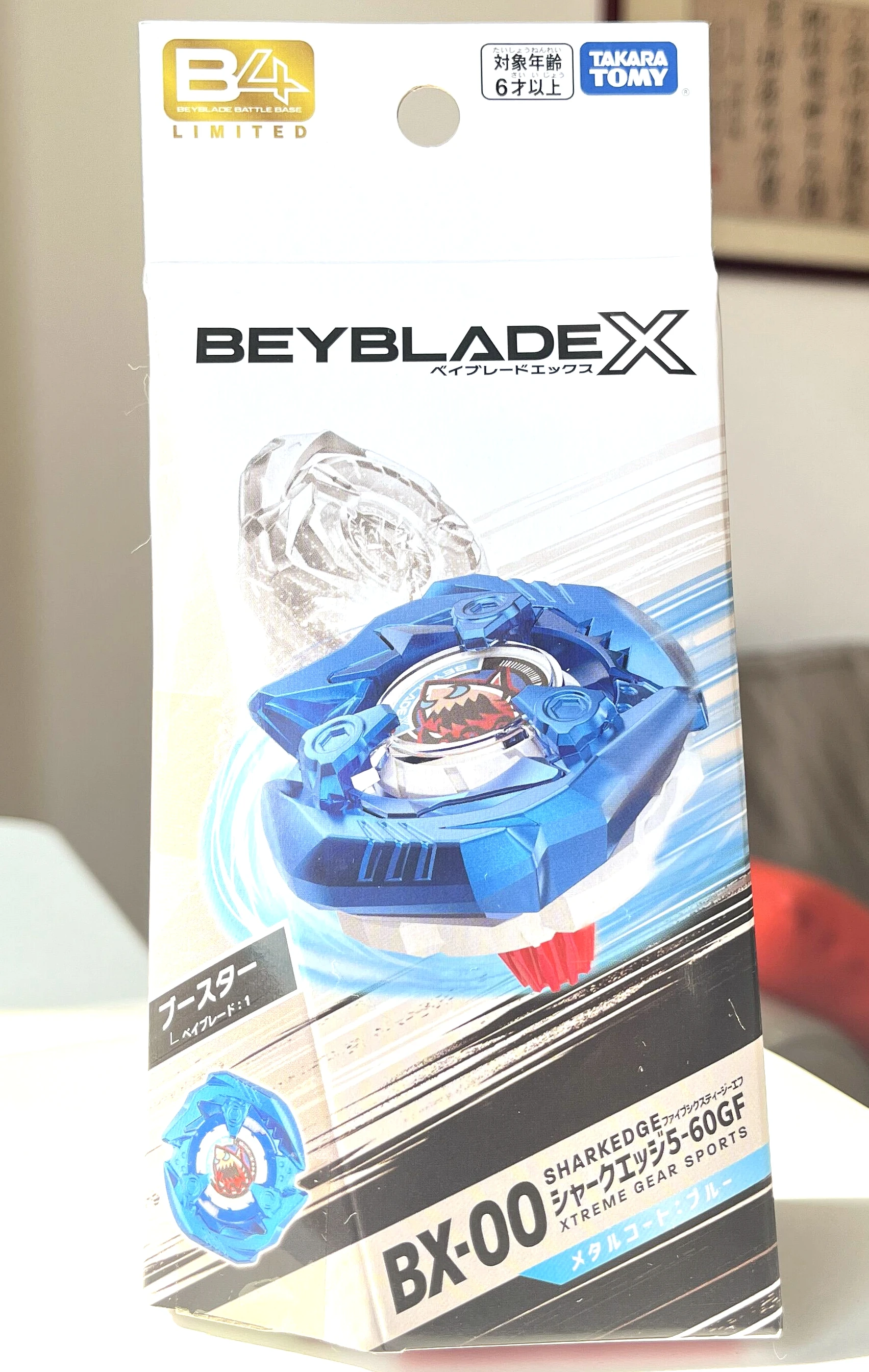 TAKARA TOMY BEYBLADE X BX-00 BXG-06 SHARK EDGE 5-60GF B4 LIMITED