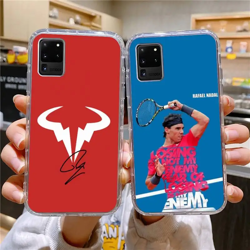 Custodia Per Telefono Tennis Superstar Hitachi Nadal Per Samsung Galaxy S10 S10E A70 Edge S22 S23 Plus Ultra Note10 Trasparente Cove