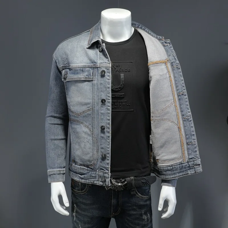 Jacket Jackets Man Guangdong Viscose Acetate Cotton Casual Standard Jackets Work Wear Dv9125 Hot Sale