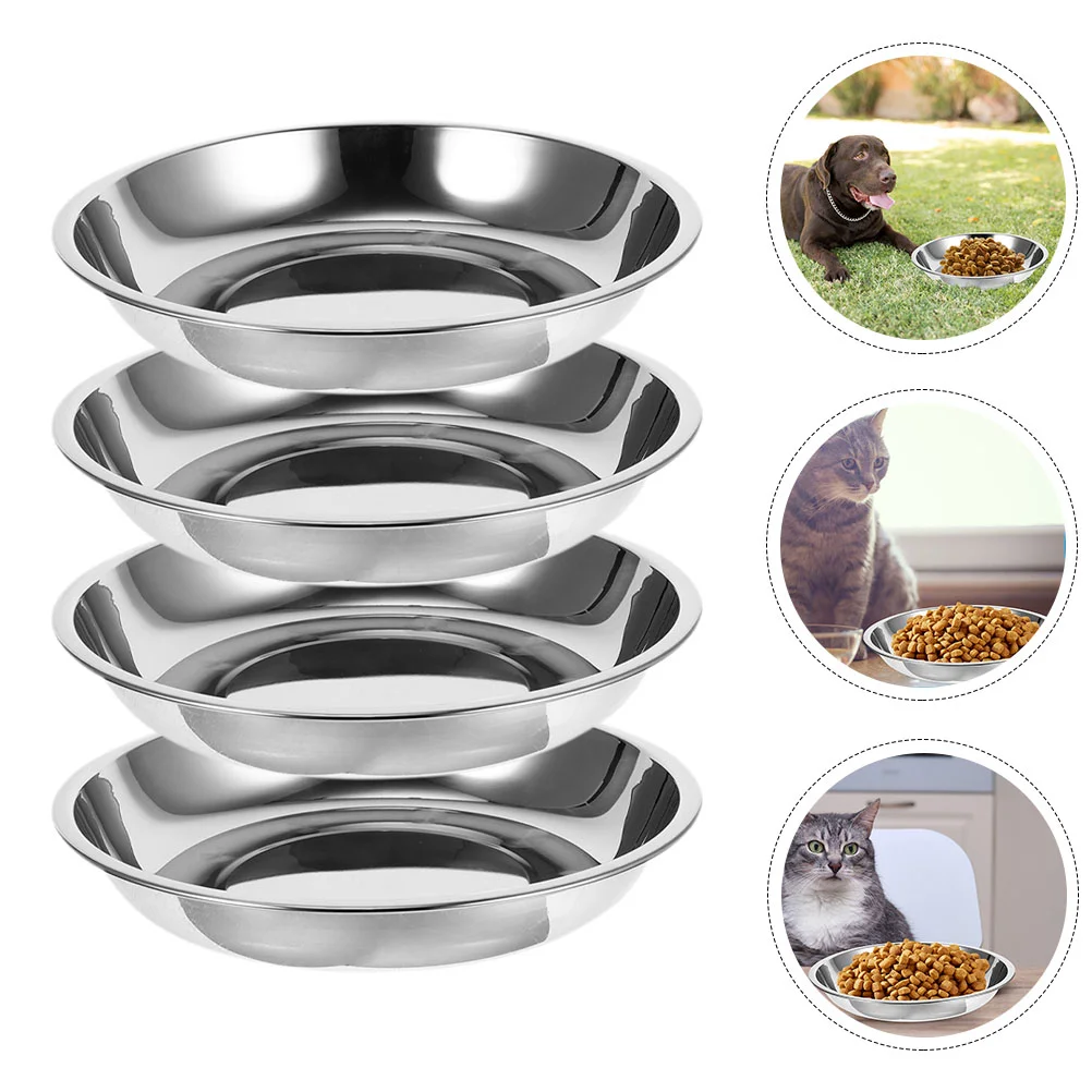 

4pcs Household Dog Bowl Cat Puppy Food Feeder Portable Dog Bowl Dog Food Feeder