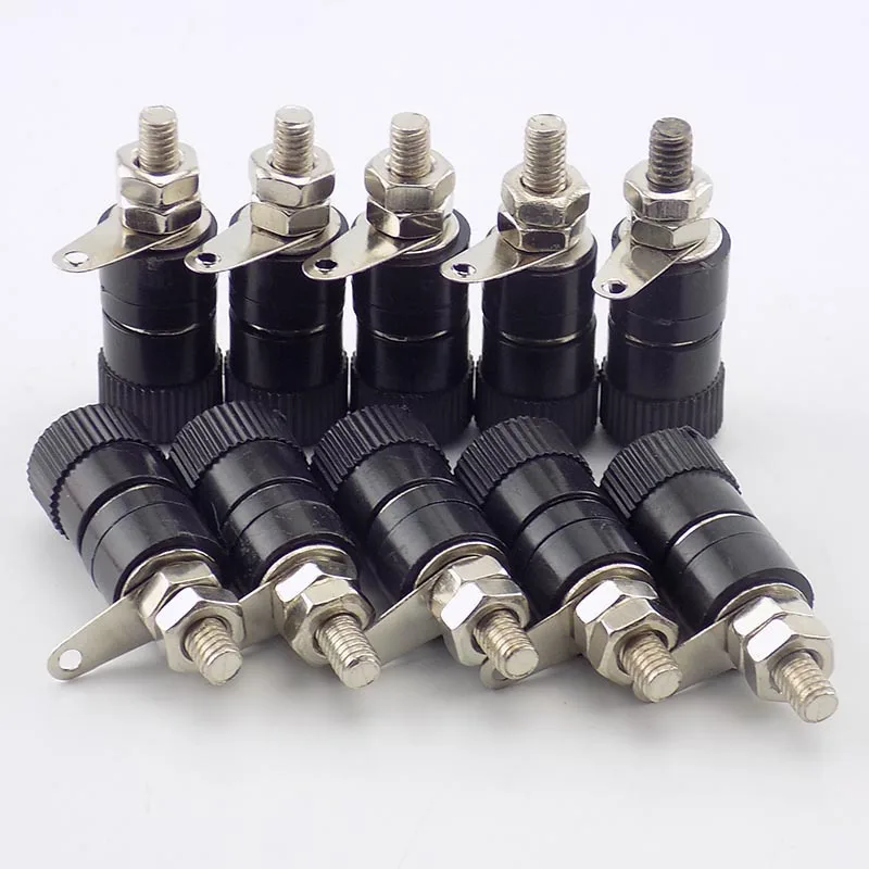 

4mm DIY Banana Female Plugs Amplifier Speaker Posting Connector Splice Terminals For Audio Jack Red and Black Color
