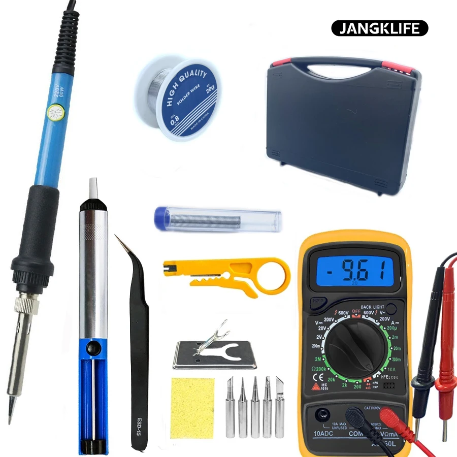 Soldering Iron 220V/110V Adjustable Thermostatic 60W Internal Heating Electric Pen