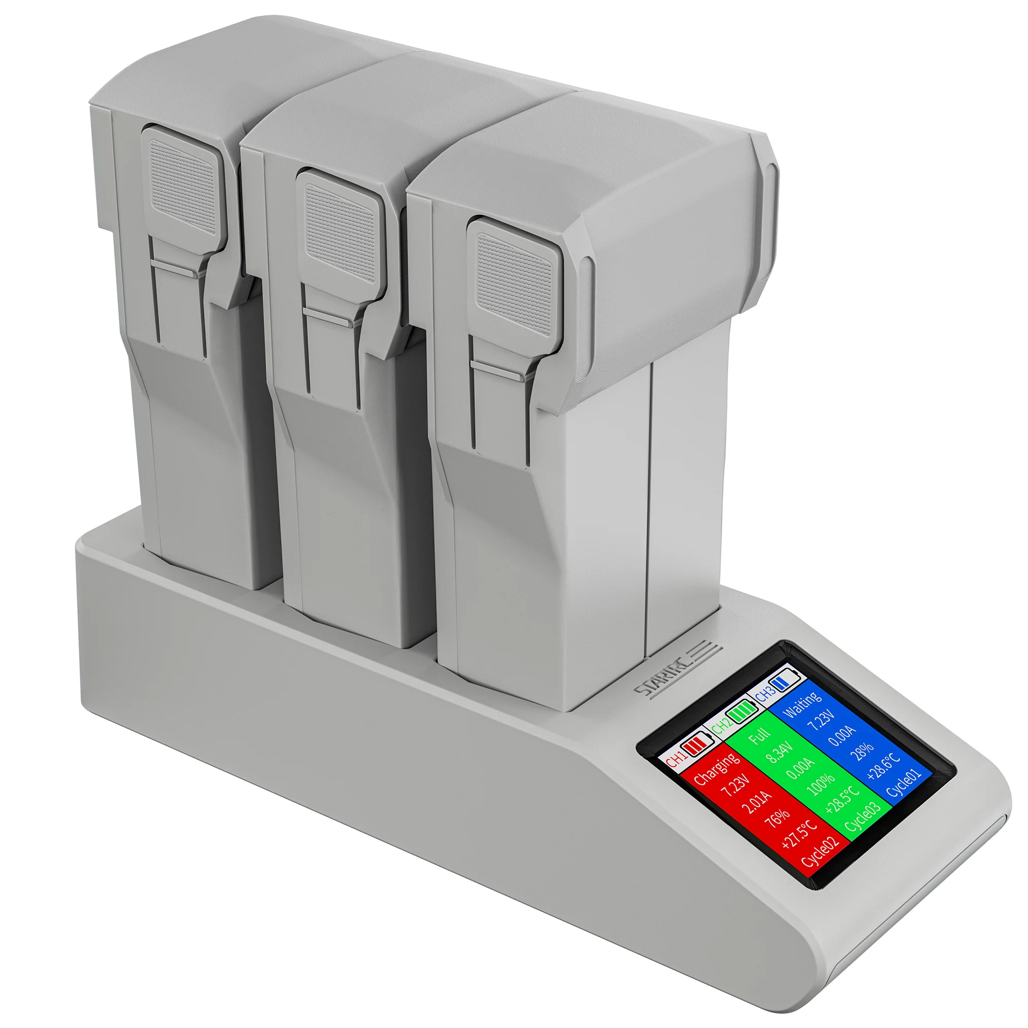 

Mini 4 Pro Quick Charger 3pcs Battery Faster Charging Hub Housekeeper for DJI Mini 3 Pro Drone Accessories Charger LCD Screen