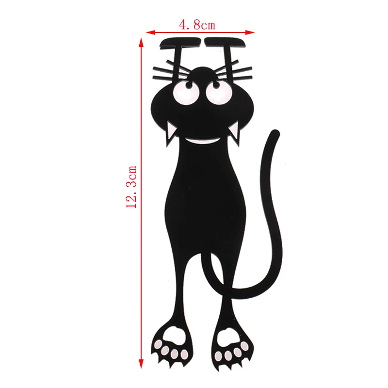 New 1PC Bookmark Black Cat Book Holder For Book Papers Creative Gift Bookmark Stationery Office School Supplies