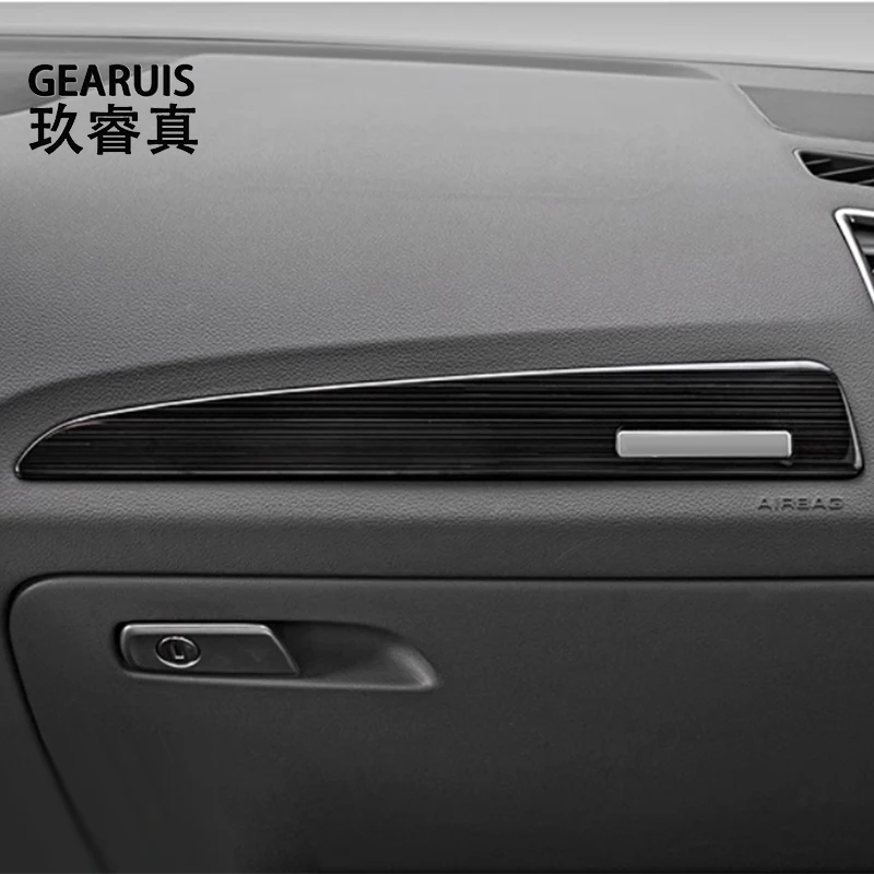 

Для Audi Q5 8R 2009-2017 автомобильный Стайлинг Copilot украшение для приборной панели наклейка на панель из нержавеющей стали отделка аксессуары для интерьера