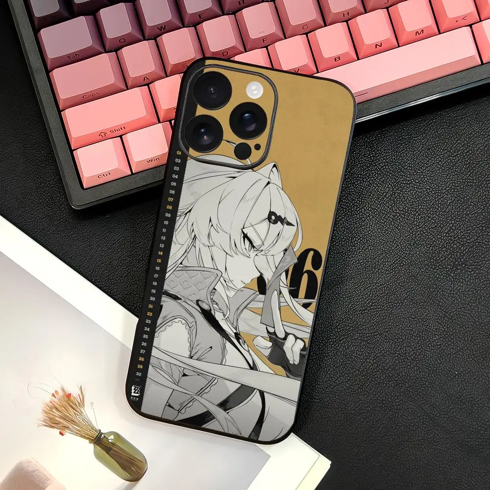 Stylish Black Frosted Soft Shell Zenless Zone Zero Phone Case