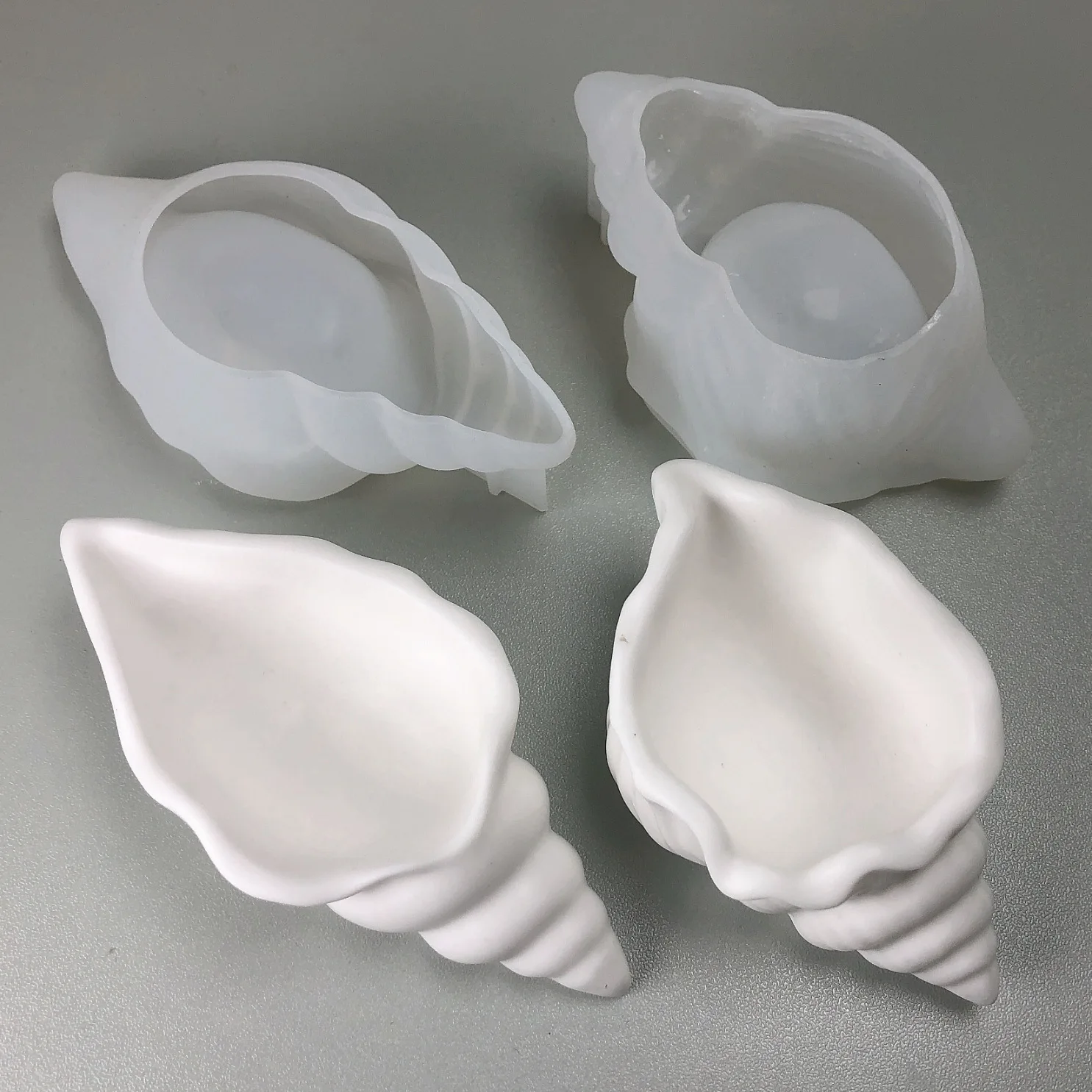Description Picture 6 of itemSilicone Conch Molds DIY Sea Shell Secented Candle Jar Mold Storage Box Concrete Gypsum Resin Mould Home Decor Craft