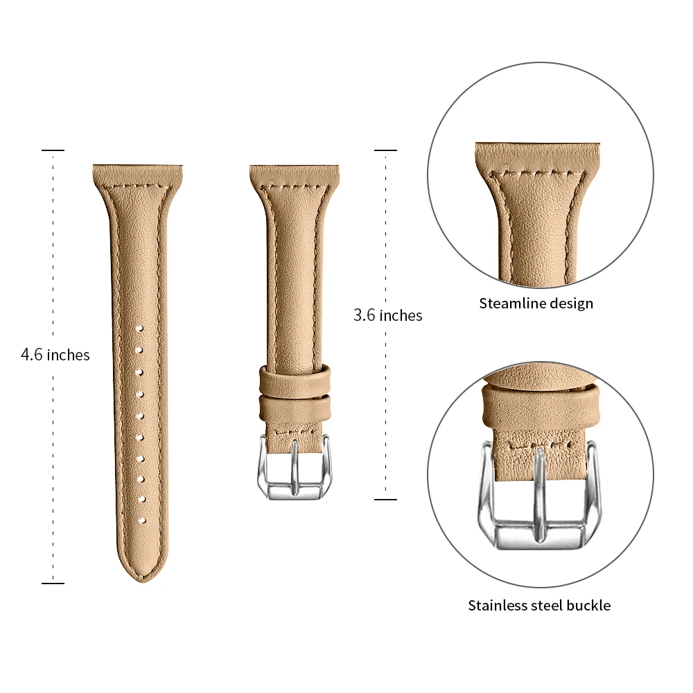 Premium Leather Replacement Bracelet Band