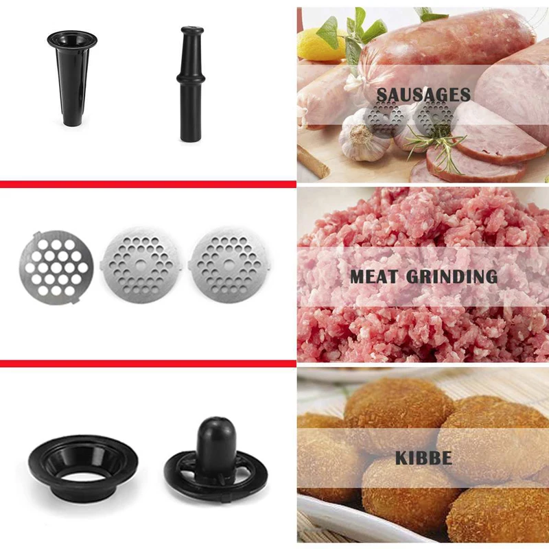 Electric Meat Grinder Stainless Steel Heavy Duty Meat Mincer Sausage Stuffer Maker Stainless Steel Food Grinder 4