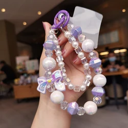 Handmade Beaded Bow Knot Bracelet Lanyard - Short Style Wrist Strap with Anti - Lost Feature (A3)