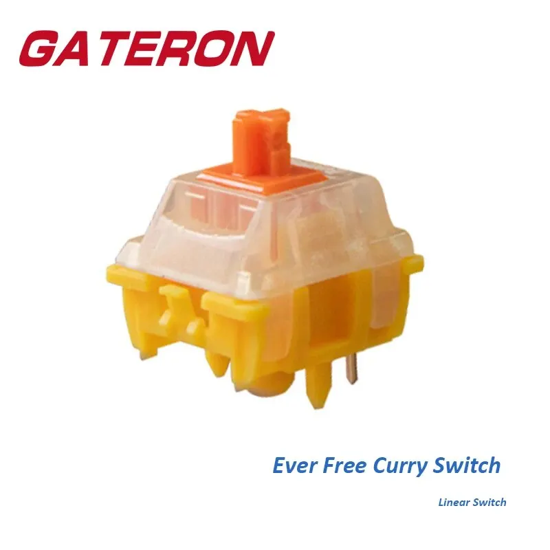 Gateron ef Curry Switch Linear Pin Rgb Faça Você Mesmo Personalizado Gaming Office Teclado Mecânico Interruptores Pré-lubed