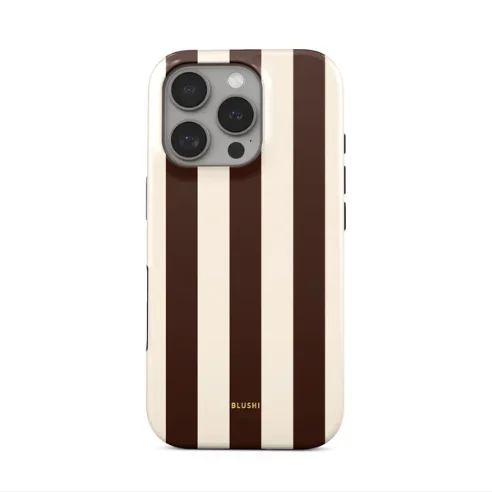 Vibrant Y2K Striped Phone Case with Double-Layer Protection