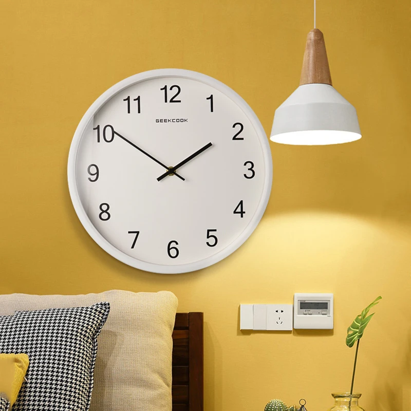 

Silent Modern Wall Watch Round Living Room Art Fashion Wall Clock Bedroom Minimalist Free Shipping Wandklok Home Decorating