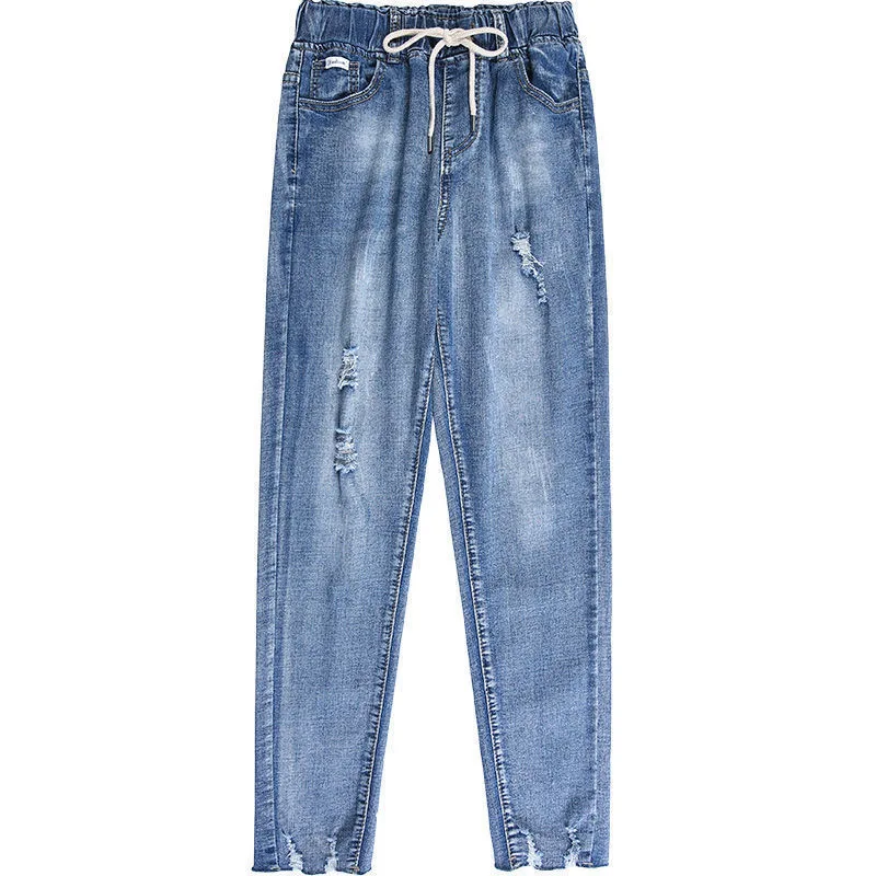 

Autumn Fashion New Women's Jeans Y2K High Street Waist Denim Trousers Cotton Baggy Jeans Young Loose Women's Classic Pants