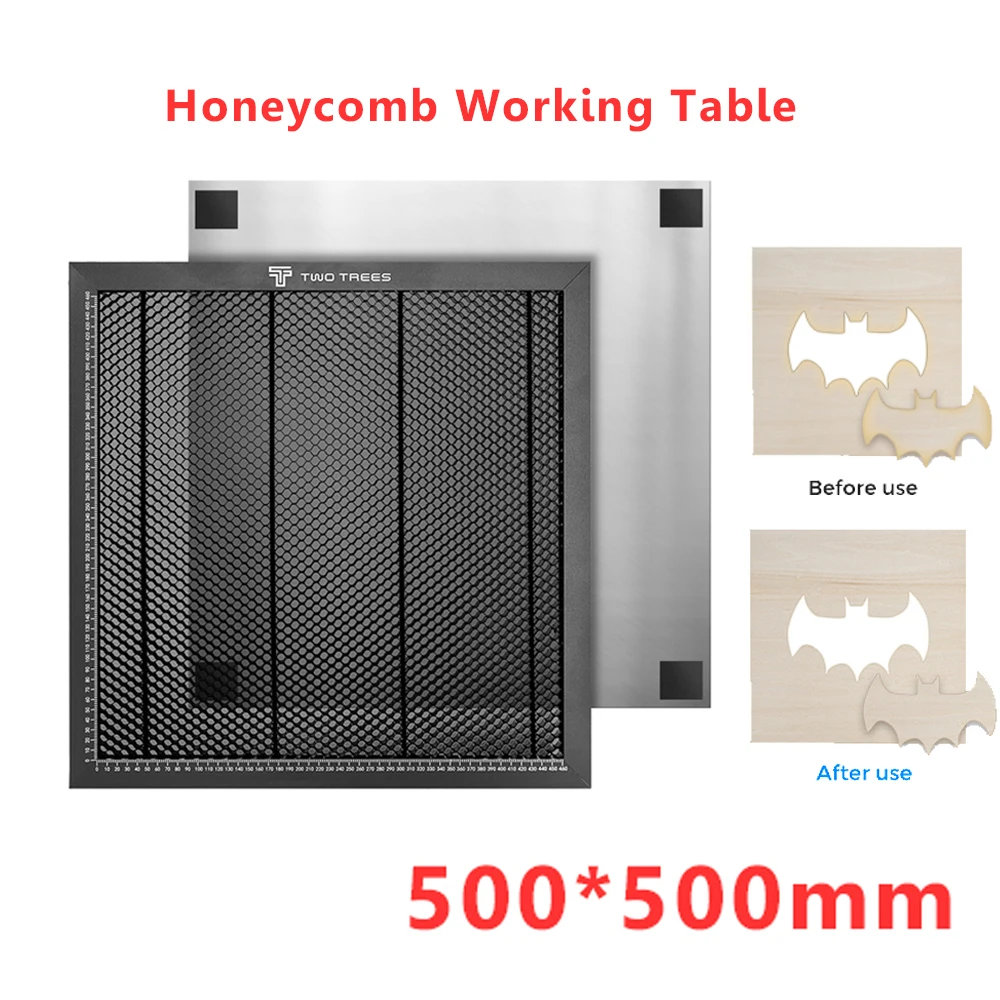 Two Trees CNC Laser Engraver Honeycomb Working Table Metal for CO2/Diode Cutting Machine/ TS2 Laser Engraver 430x400/ 500x500mm