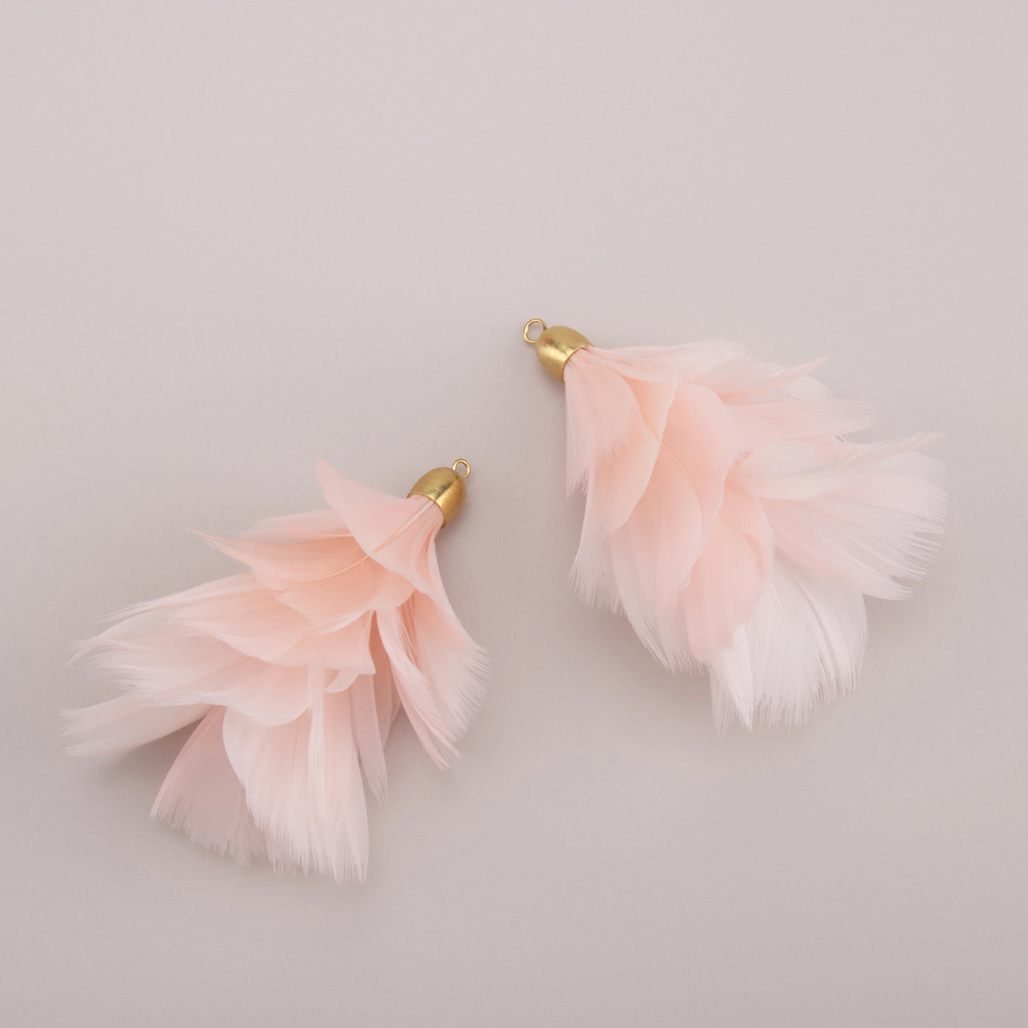 CHENGRUI MA67 천연 깃털, 보석 액세서리, DIY 귀걸이 펜던트, 깃털 귀걸이, 깃털 태슬, 2개/가방