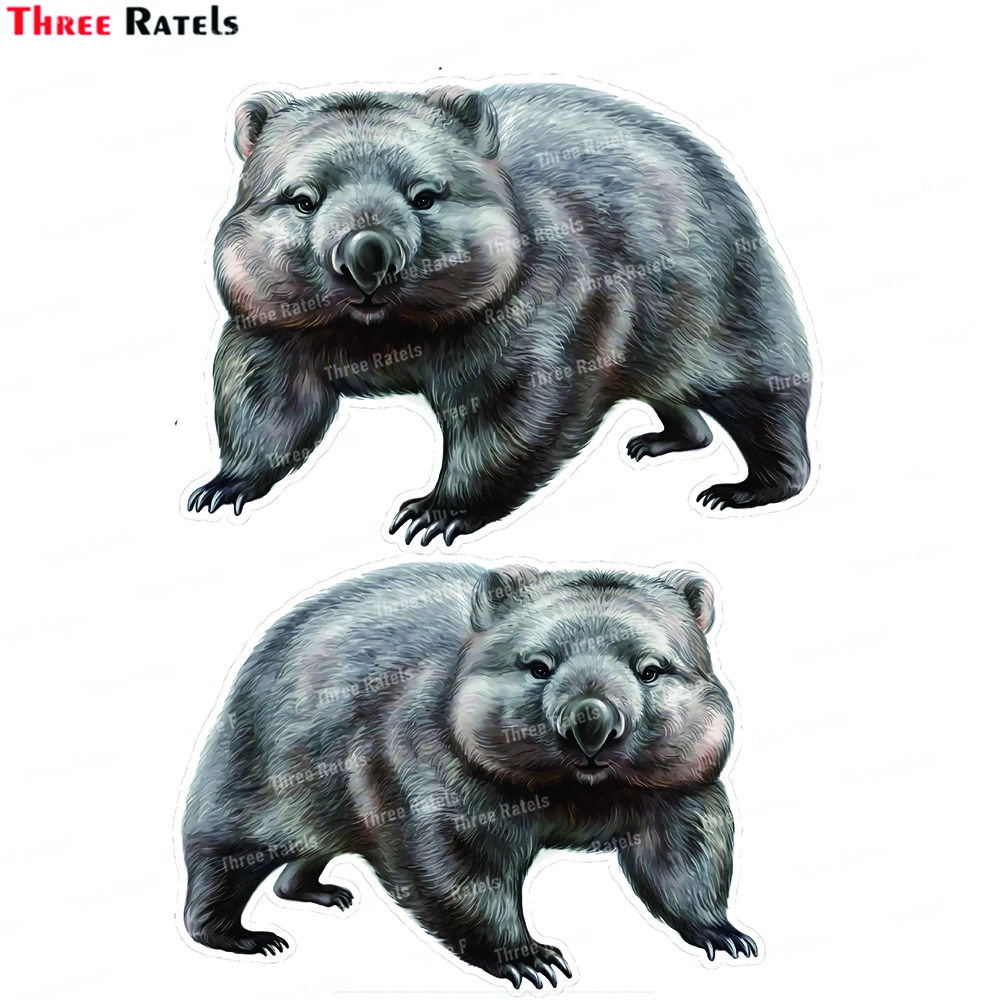 

Three Ratels j775 wombat sticker for vehicle motorhome truck laptop home wall decor vinyl waterproof material