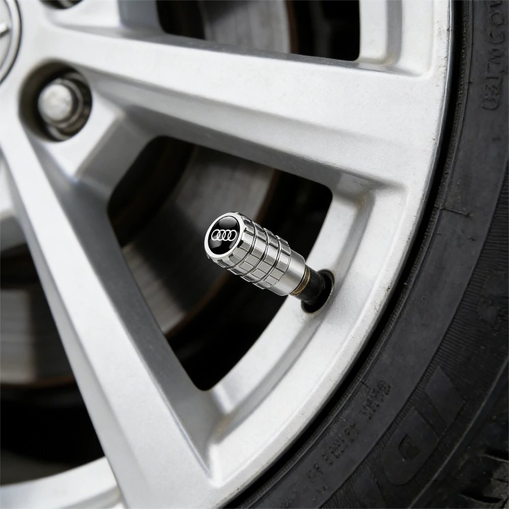 4pcs Premium Metal Wheel Tire Valve Air Stem Cap Covers