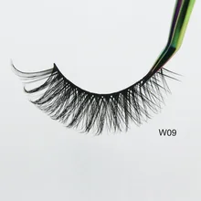 

3D Mink Lashes Natural Wispy Handmade Lashes Eyelash Extension Supplies with Transparent Box Eyelash Packaging Makeup Faux Cils