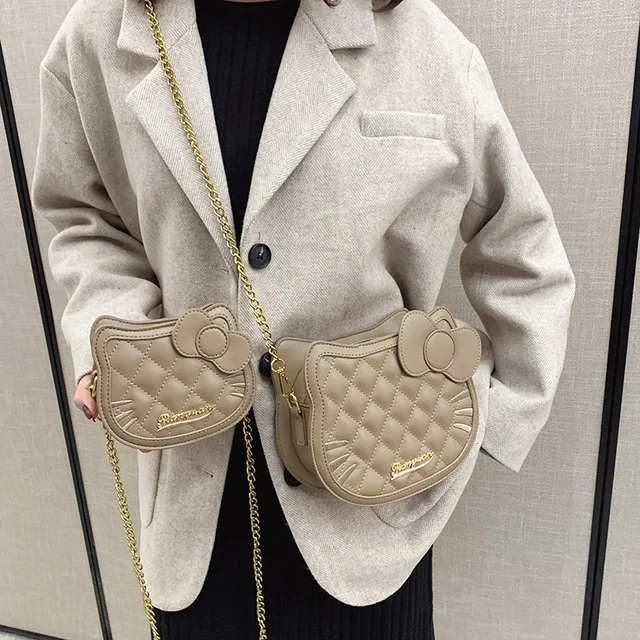 Hello Kitty Shoulder Bag Handbag Sanrio Cartoon Purses Crossbody Bag for Women Wallet Coin Purse Kawaii Valentine's Gifts 2