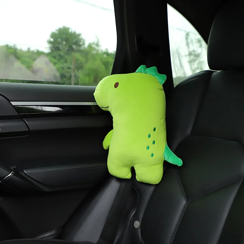

Cartoon Car Seatbelt Covers For Kids Cute Dinosaur Children Adult Safety Belt Shoulder Travel Sleeping Pillow Unicorn Cushion