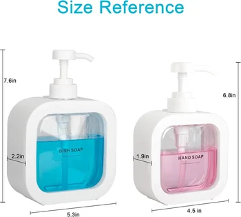 1 PC 300ml/500ml Bathroom Soap Dispenser Refillable Lotion Shampoo Shower Gel Holder Portable Travel Dispenser Empty Bath Pump 2