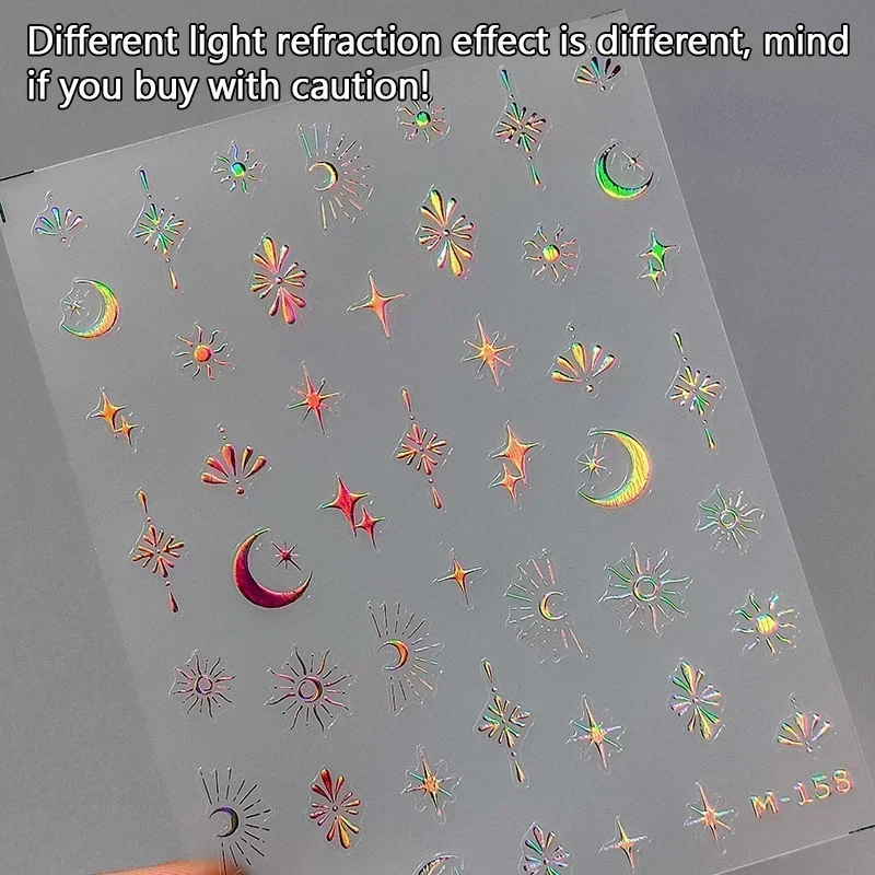Elegant Starlight Glitter Rhinestone Nail Art Stickers