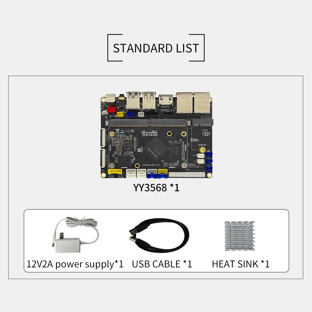 Smartfly Yy3568 Rockchip Rk3568 Placa de Desenvolvimento Duplo Gigabit Ethernet Expansível Sata Ssd Suporta Android 11 Debian10 - Imagem 6