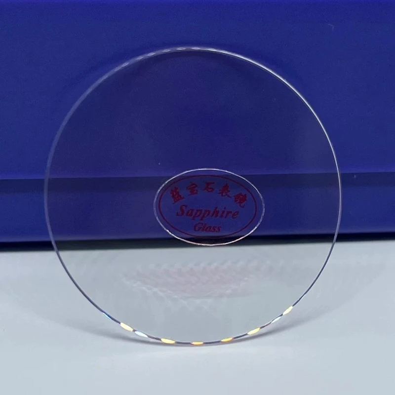 Premium Sapphire Watch Glass Replacement – Flat Crystal 1.0-1.2mm Thick, Transparent, 16-40mm Diameter, Single Piece