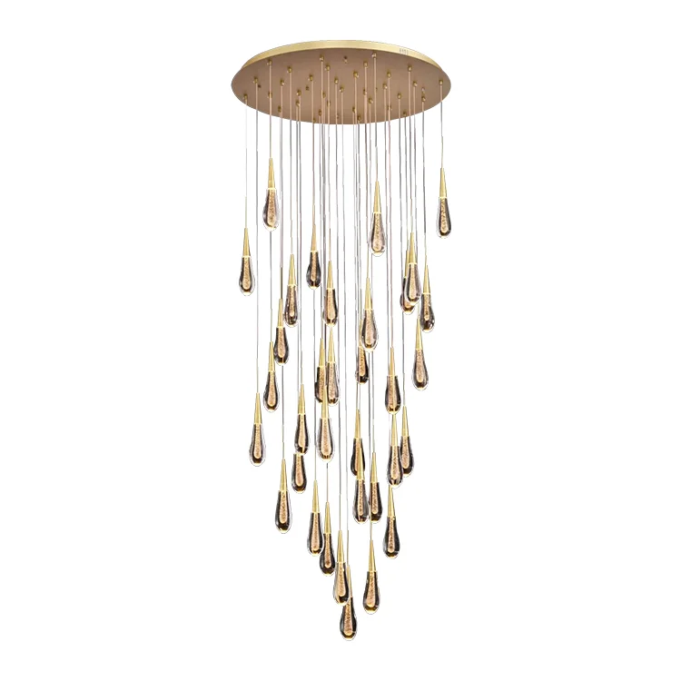 

High Quality Home Indoor Modern Simple Matel Crystal Chandelier Light