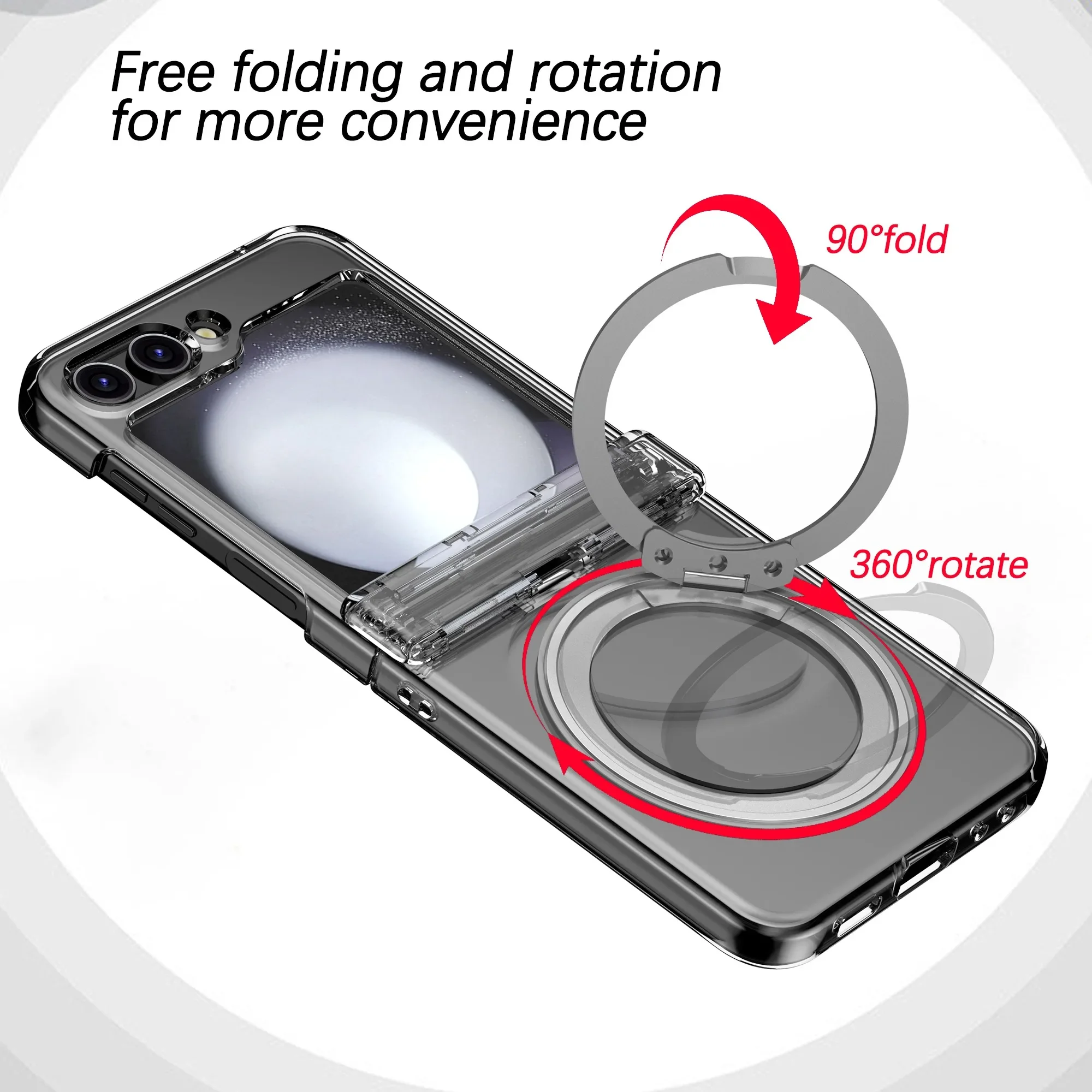 360° Magnetic Metal Phone Case with Magsafe and Hinge Protection