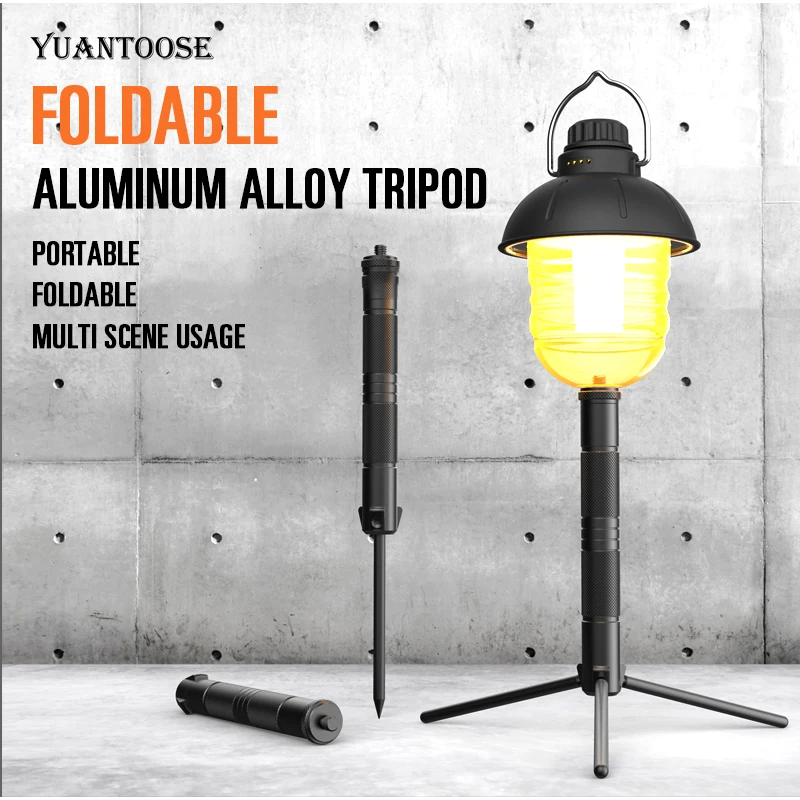 

Multifunctional Outdoor Light Stand Fishing Light Holder Camping Light Stand With Ground Nail Camera Live Broadcast Tripod Stand