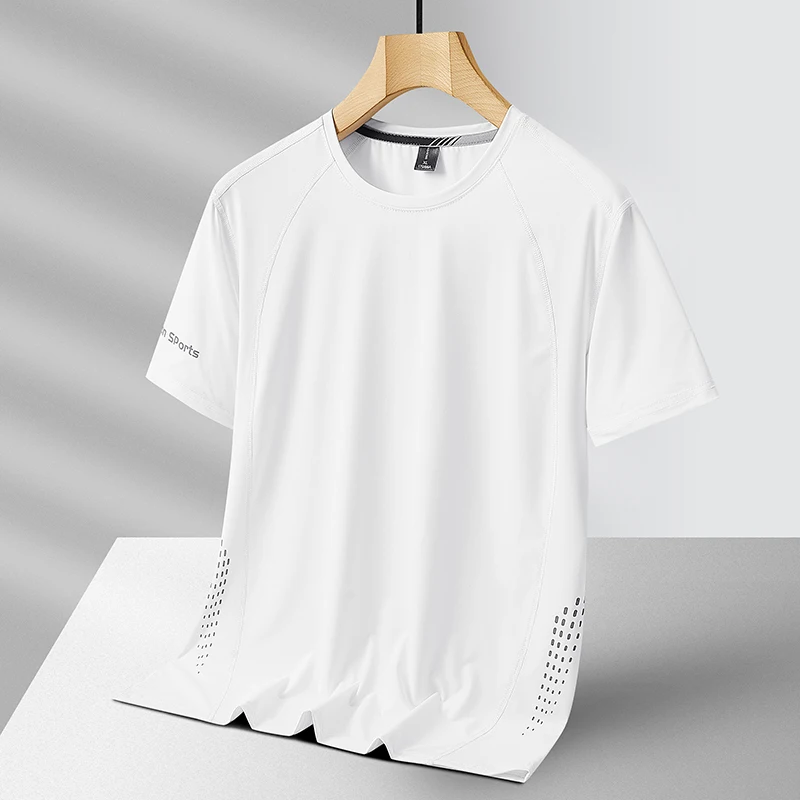 Good quality men's T-shirt summer men's shirts plus size 6XL 7XL 8XL T-shirt oversized ship free clothing man quick-drying loaded tops
