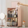 Large Capacity Dustproof Cosmetics Storage Box Magnetic Door Bedroom Table Makeup Storage Case Luxury Skincare Organizer 3