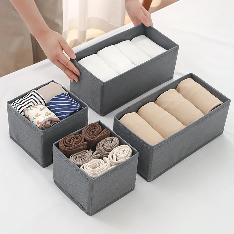 1pc Fabric Underwear Storage Box Drawer Organizers For Closet Organization And Storage Of Socks Underwear Ties And More Cabinet 2