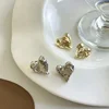 Korean Irregular Temperament Heart Fashion Vintage Earrings High Sense Accessories