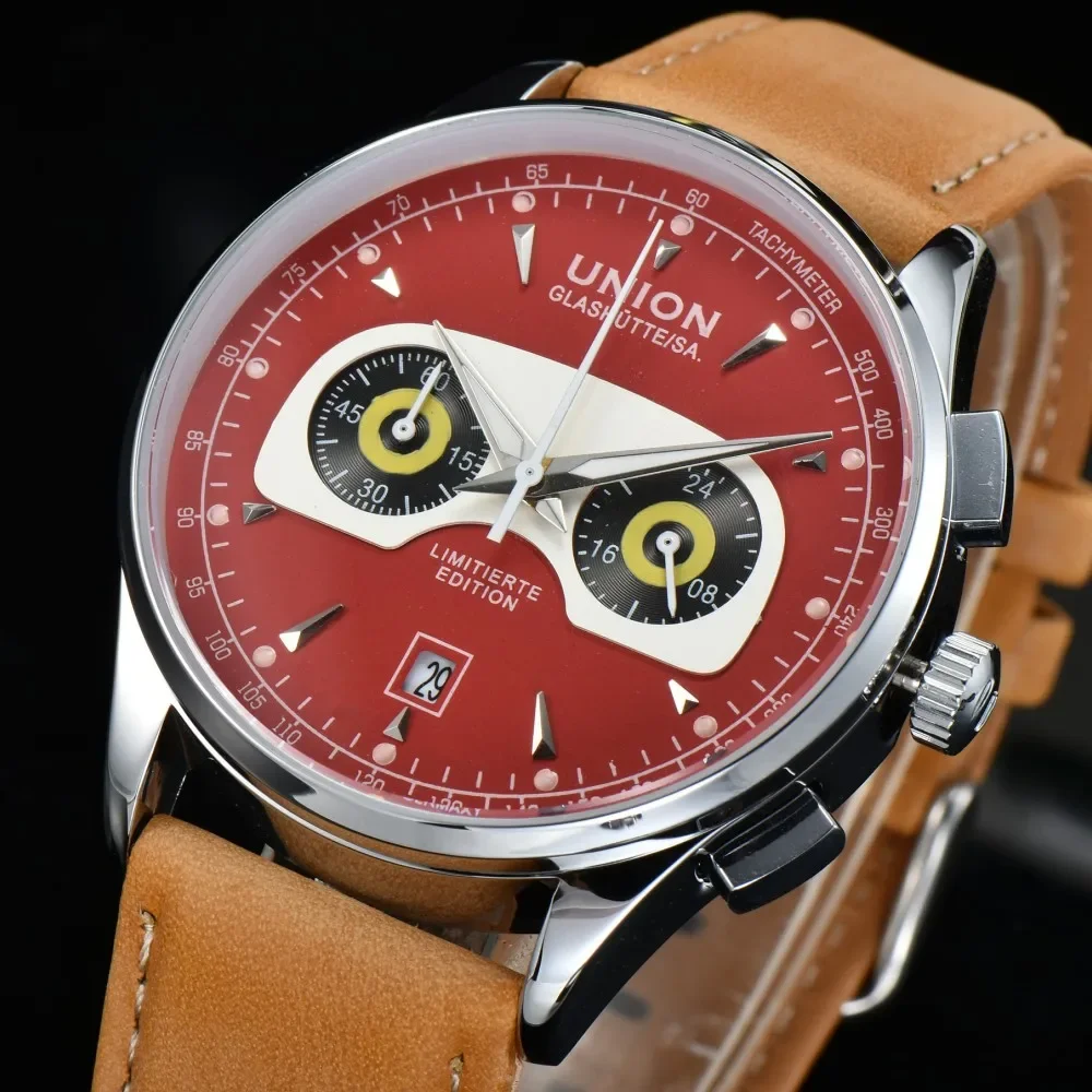 

Union Glashütte Noramis Chronograph Limited Edition Saxony Classic Leather Waterproof Strap Men's Quartz Watch