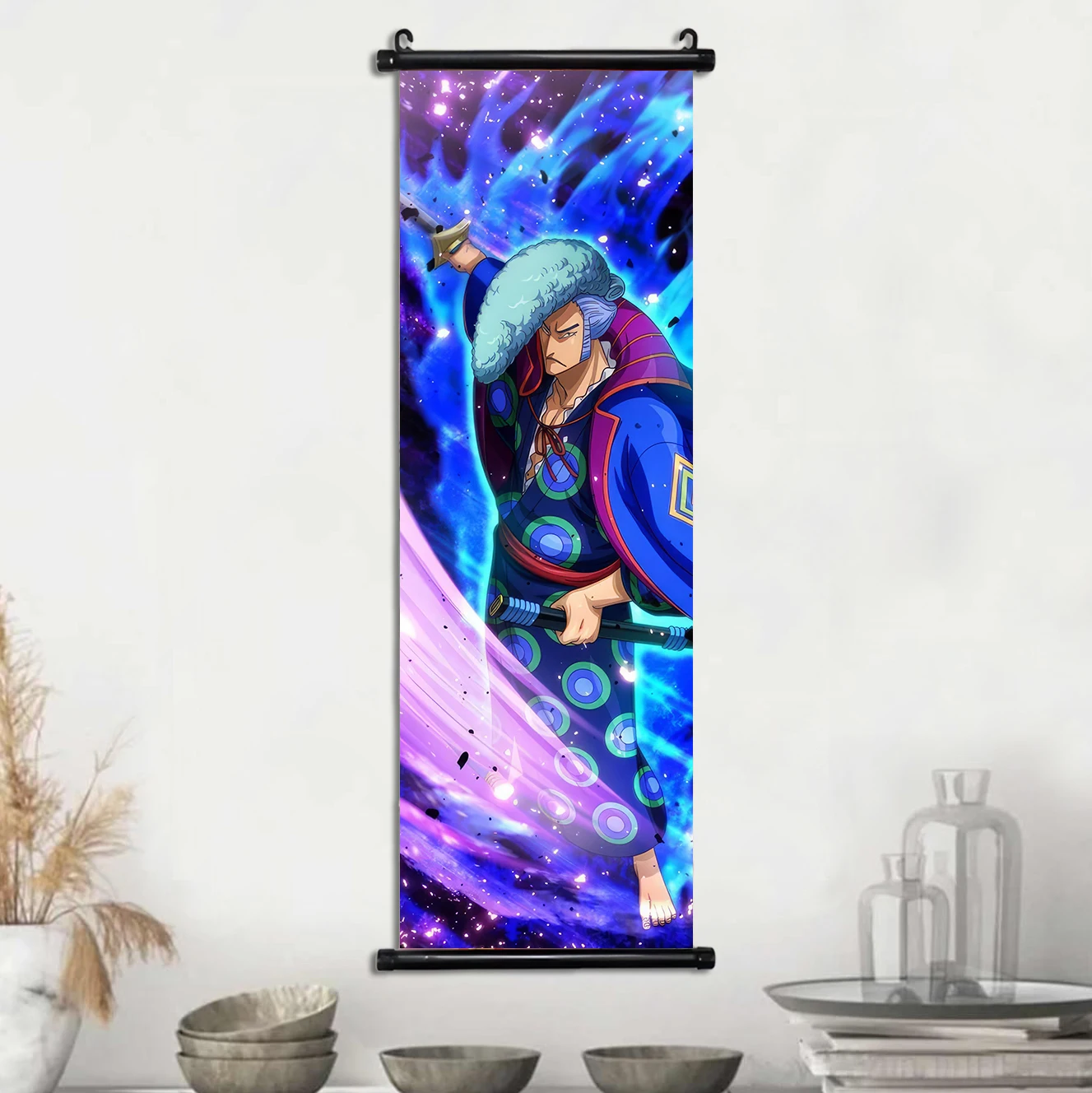 thumbnail image 1 of Póster de Anime ONE PIECE, Sanji, Roronoa Zoro, lienzo, pintura de Luffy, arte de Nami, impresión, decoración de habitación de niños, mural para colgar pergaminos, 1 of 5