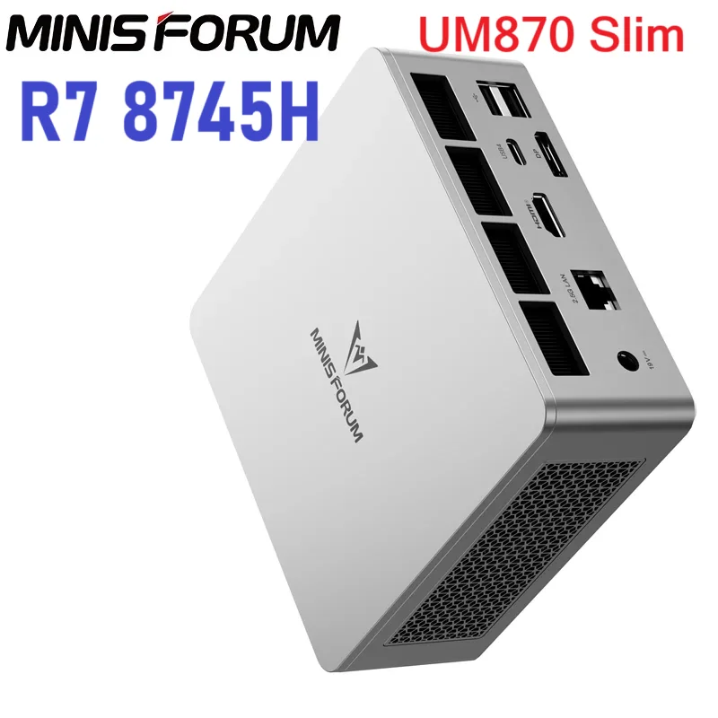 MINISFORUM UM870 スリムミニPC AMD Ryzen 7 8745H 2*DDR5 2*M.2 SSD