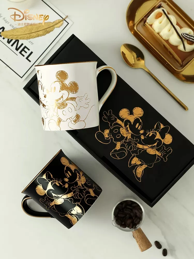 

New Disney cartoon cartoon Minnie Mickey Mouse Ceramic Cup Winnie Drinking Cup Coffee Cup