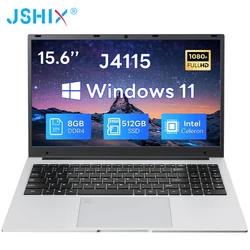 Intel Celeron J4115 IPS 15.6 Inch Laptop 8GB DDR4 RAM 256GB 512GB SSD Business Ultrathin Portable Computer High Cost Performance