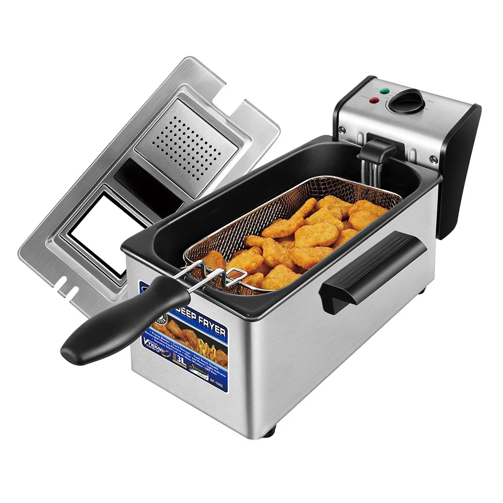 Electric Deep Fryer 3l French Frie Frying Machine Oven Hot Pot Fried