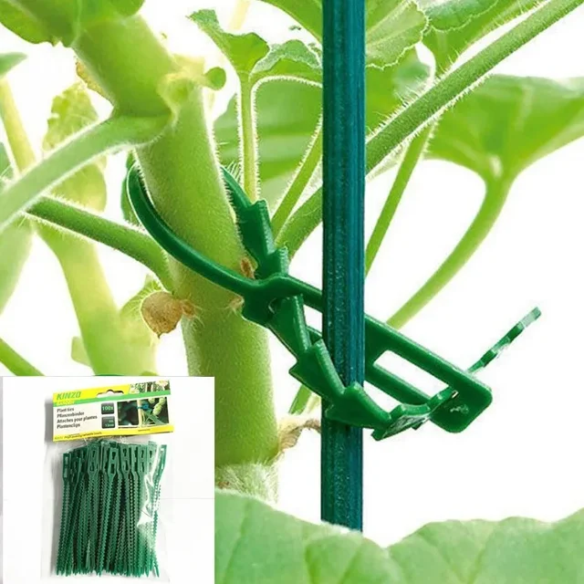 Reusable Garden Cable Ties Plant Vine Tree Shrubs Support Fastener Locking Nylon Adjustable Zipper Cables Ties Organizer Tools 5