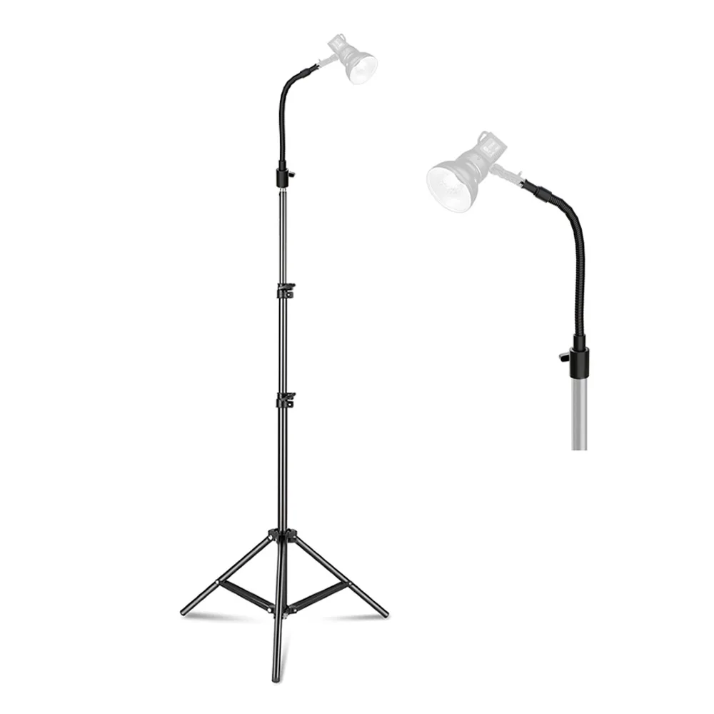 Gooseneck 1/4&lsquo;&rsquo; Screw 280mm Lengthen Lamp Holder Hose Adapter Metal Hose Flash Bracket Cross Arm Photography Accessory