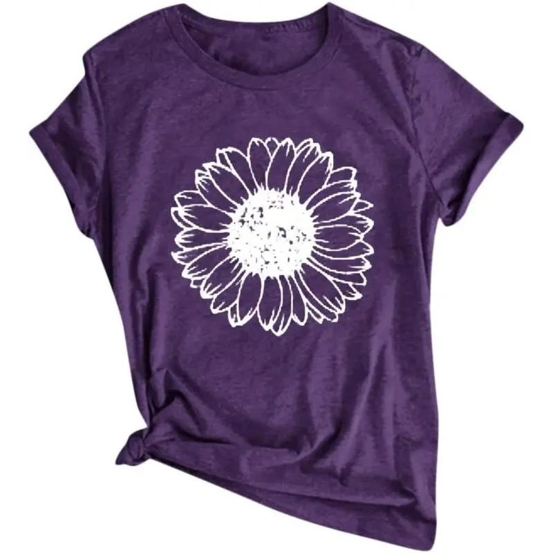 

T shirts for women graphic printed casual short sleeve tees lightweight o neck summer shirt 2023 tshirt