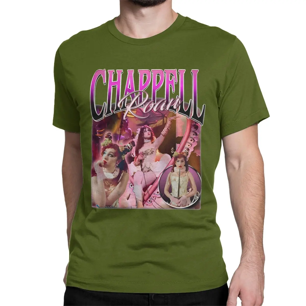 thumbnail image 1 of Camisetas de princesas del Medio Oeste para hombres y mujeres, cantantes estadounidenses, Chappell Roan, algodón puro, camisetas vintage de cuello redondo, idea de regalo, 1 of 7