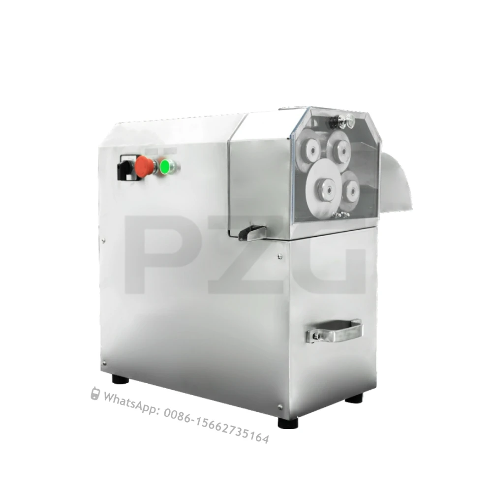 Table Top 3 Rolls Sugar Cane Grinder Sugar Cane Juice Extractor Machines Electric Stainless Steel Vertical Sugar Cane Juicer 4