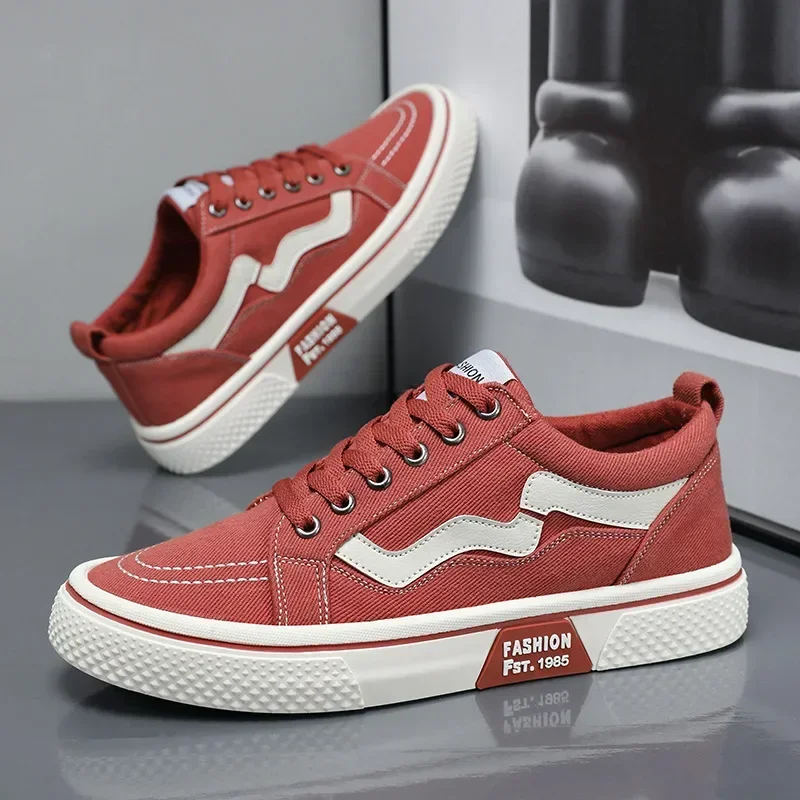 Trendy Men Canvas Shoes Breathable Mens Casual Shoes 2025 New Non-slip Male Sneakers Sport Skateboard Shoes Zapatillas De Hombre 3