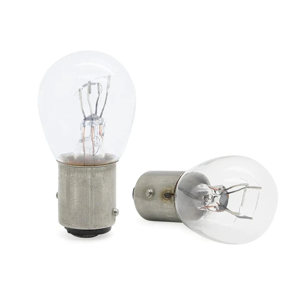 6V 21/5W Stop Brake Tail Light Bulb Warm White Double Filament Halogen Bulb For Motorcycle 122-84514-00 122-84514-30